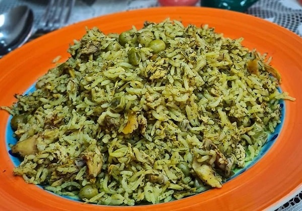طرز تهیه نخود پلو شیرازی بدون گوشت با نخود آبگوشتی به روش هندی