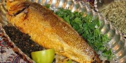 طرز تهیه ماهی شکم گرفته بوشهری درفر شام دونفره ساده و سریع