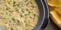 طرز تهیه سوپ تره فرنگی با خامه بدون شیر دونفره ساده و سریع