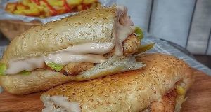 ساندویچ استیک مرغ