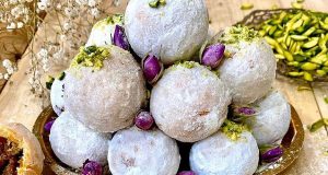 قطاب یزدی طرز تهیه شیرینی سنتی شهر یزد بصورت خانگی در فر