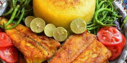 ماهی زعفرانی طرزتهیه پخت خوراک ماهی خوشمزه رژیمی در قابلمه