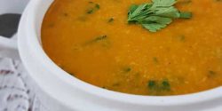 طرز تهیه سوپ دال عدس و هویج ترکی بدون برنج ساده و سریع