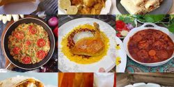 لیست انواع غذا با سینه مرغ و سیب رمینی و برنج و قارچ